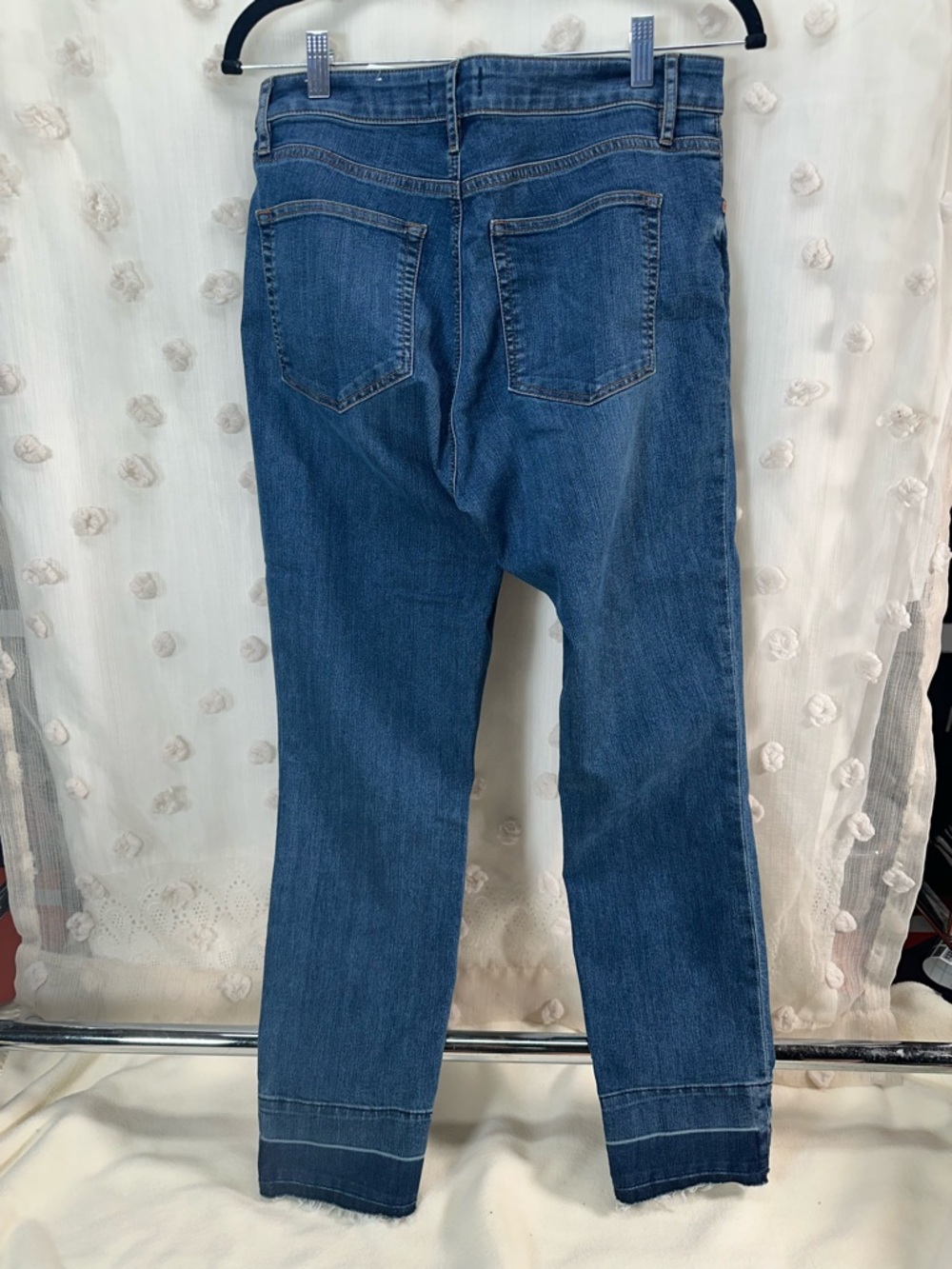 NWT LOFT Women’s Dark Wash Curvy Skinny Jeans Size 29/8 - Picture 5 of 7